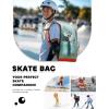 imageRoller Skate Bag for Women and Men Lightweight Breathable Inline Skates Backpack Fits Shoes Up to US Men Size 14Green