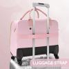 imageRolling Laptop Bag Briefcase for Women and Men with 4 Spinner Wheels and Handle Roller Computer Bag for Work Travel Carry On TSA Friendly Design BlackPink