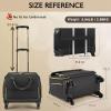 imageRolling Laptop Bag Briefcase for Women and Men with 4 Spinner Wheels and Handle Roller Computer Bag for Work Travel Carry On TSA Friendly Design BlackBlack