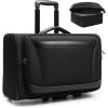 imageArcoyard Rolling Garment Bag with 2 Packing Cubes Carry On Garment bag with 173 inch Laptop Compartment Softside Expandable Wheeled Travel Suitcase Luggage for Business Trips Men and Women Black