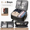 image:imageRolling Laptop Bag for Women with 4 Spinner Wheels 17 Inch Rolling Briefcase for Women with Lock Waterproof Rolling Computer Bag with 11 Pockets amp Padded Laptop Sleeve for Work Travel BlackDiamond Black  Black Telescopic Handle