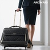 image:imageRolling Laptop Bag for Women with 4 Spinner Wheels 17 Inch Rolling Briefcase for Women with Lock Waterproof Rolling Computer Bag with 11 Pockets amp Padded Laptop Sleeve for Work Travel BlackVShaped Black  Gold Telescopic Handle