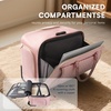 image:imageRolling Laptop Bag for Women with 4 Spinner Wheels 17 Inch Rolling Briefcase for Women with Lock Waterproof Rolling Computer Bag with 11 Pockets amp Padded Laptop Sleeve for Work Travel BlackDiamond Pink  Gold Telescopic Handle
