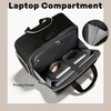 image:imageRolling Laptop Bag for Women with 4 Spinner Wheels 17 Inch Rolling Briefcase for Women with Lock Waterproof Rolling Computer Bag with 11 Pockets amp Padded Laptop Sleeve for Work Travel BlackDiamond Black  Black Telescopic Handle