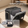 image:imageRolling Laptop Bag for Women with 4 Spinner Wheels 17 Inch Rolling Briefcase for Women with Lock Waterproof Rolling Computer Bag with 11 Pockets amp Padded Laptop Sleeve for Work Travel BlackDiamond Black  Gold Telescopic Handle