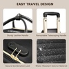 image:imageRolling Laptop Bag for Women with 4 Spinner Wheels 17 Inch Rolling Briefcase for Women with Lock Waterproof Rolling Computer Bag with 11 Pockets amp Padded Laptop Sleeve for Work Travel BlackVShaped Black  Gold Telescopic Handle