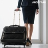 image:imageRolling Laptop Bag for Women with 4 Spinner Wheels 17 Inch Rolling Briefcase for Women with Lock Waterproof Rolling Computer Bag with 11 Pockets amp Padded Laptop Sleeve for Work Travel BlackDiamond Black  Gold Telescopic Handle