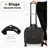 image:imageRolling Laptop Bag for Women with 4 Spinner Wheels 17 Inch Rolling Briefcase for Women with Lock Waterproof Rolling Computer Bag with 11 Pockets amp Padded Laptop Sleeve for Work Travel BlackDiamond Black  Black Telescopic Handle