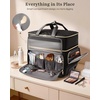 image:imageArcoyard Rolling Makeup Case with 4 Removable Clear Bags Cosmetology Case on Wheels with StainResistant Clear Lid Professional Rolling Makeup Train Case Large Makeup Artist Bag with Wheels BlackBlack