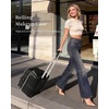 image:imageArcoyard Rolling Makeup Case with 4 Removable Clear Bags Cosmetology Case on Wheels with StainResistant Clear Lid Professional Rolling Makeup Train Case Large Makeup Artist Bag with Wheels BlackBlack