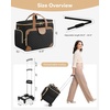image:imageArcoyard Rolling Teacher Bag with File Teacher Tote and Detachable Trolley Large Rolling Bag for Work with 173 Inch Laptop Compartment Work Bags for Women Teaching Nurse Craft Beige BrownBlack Brown