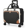 image:imageArcoyard Rolling Laptop Bag Rolling Briefcase for Women with Waterproof Pocket 16 Inch Computer Bag Luggage with MultiWheels for Work Travel Business Lightweight Beige Brown