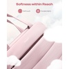 image:imagePuffer Zipper Binder 3 Ring with Pencil Pouch 3 Dring Binder with Zipper and Shoulder Strap 600 Sheets Capacity Zip Up Binder with 156 Laptop Pocket Binder Bag for School College Office BlackPink