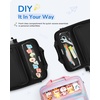 image:imageZipper Binder 3 Ring with Ita Window 3 Inch DRing Binder with Zipper and Strap Fits 14 Laptop 600 Sheets Capacity 3in1 ShoulderBackpackHandle Binder Bag for School Office Commute BlackBlack