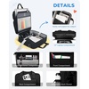 image:imageZipper Binder 3 Ring with Ita Window 3 Inch DRing Binder with Zipper and Strap Fits 14 Laptop 600 Sheets Capacity 3in1 ShoulderBackpackHandle Binder Bag for School Office Commute BlackBlack