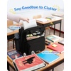 image:imageZipper Binder 3 Ring with Ita Window 3 Inch DRing Binder with Zipper and Strap Fits 14 Laptop 600 Sheets Capacity 3in1 ShoulderBackpackHandle Binder Bag for School Office Commute BlackBlack