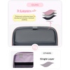 image:imageZipper Binder 3 Ring with Ita Window 3 Inch DRing Binder with Zipper and Strap Fits 14 Laptop 600 Sheets Capacity 3in1 ShoulderBackpackHandle Binder Bag for School Office Commute BlackPink