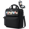 image:imageZipper Binder 3 Ring with Ita Window 3 Inch DRing Binder with Zipper and Strap Fits 14 Laptop 600 Sheets Capacity 3in1 ShoulderBackpackHandle Binder Bag for School Office Commute BlackBlack