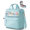 image:imageZipper Binder 3 Ring with Ita Window 3 Inch DRing Binder with Zipper and Strap Fits 14 Laptop 600 Sheets Capacity 3in1 ShoulderBackpackHandle Binder Bag for School Office Commute BlackBlue