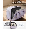 image:imageArcoyard Rolling Laptop Bag Women Rolling Briefcase for Women for Work 17 Inch Computer Bag with Wheels Fashion Flap Laptop Bag With Wheels for Work Business TSA Friendly Design Light PurpleLight Purple